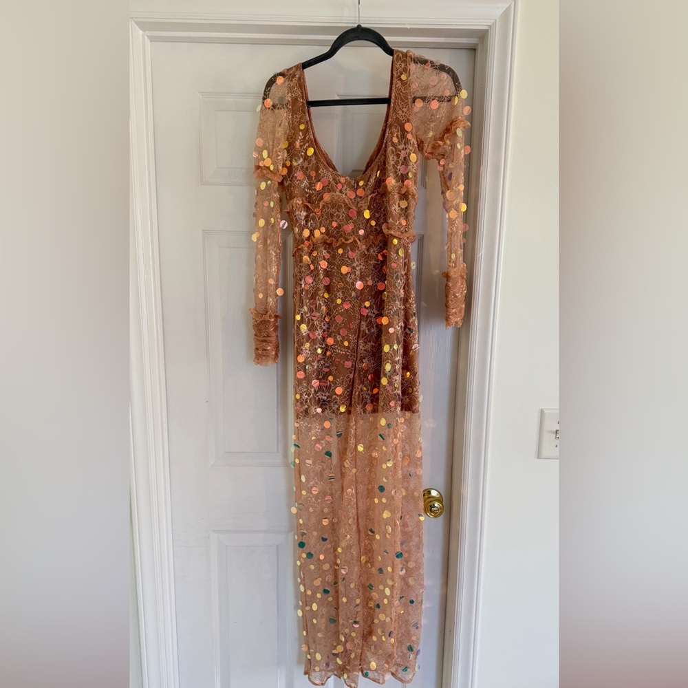 For Love and Lemons Ace Sequin Maxi Dress - Picture 7 of 9